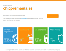 Tablet Screenshot of chicpremama.es